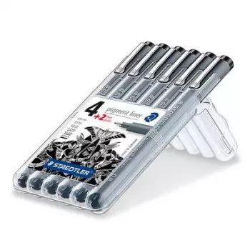 Fineliner Staedtler 308 SB6P nero 6 pezzi