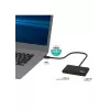 Hub USB Port Designs 900147 USB Type-C 5000 Mbit/s nero