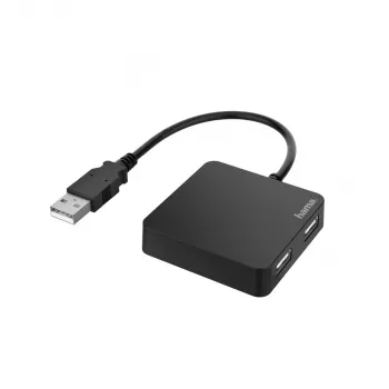 Hub interfacce Hama 00200121 USB 2.0 480 Mbit/s nero
