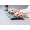 Tastiera sottile CHERRY KW 9100 universale RF Wireless + Bluetooth QWERTY nordico nero