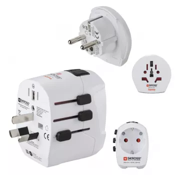 Hama World Travel Pro Light Alimentatore USB universale bianco