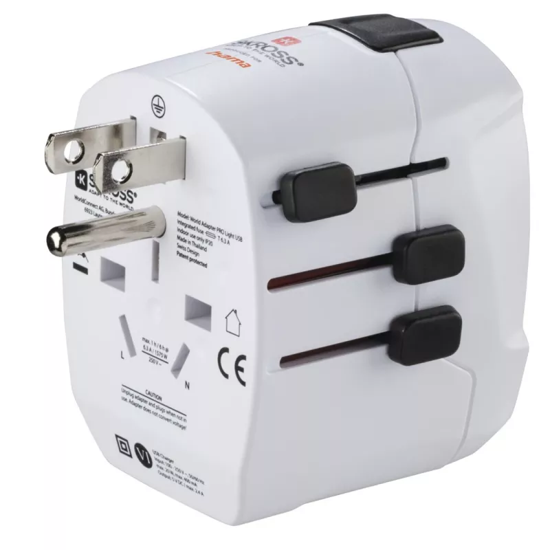 Hama World Travel Pro Light Alimentatore USB universale bianco