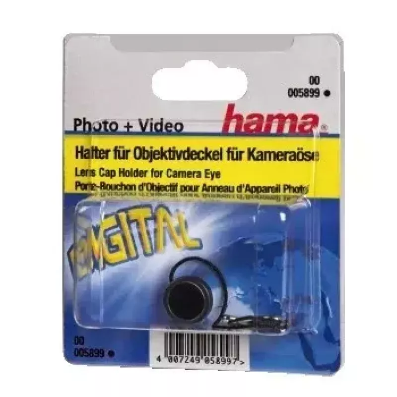 Hama 00005899 Porta tappo obiettivo nero
