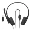 Hama HS-USB250 V2 Headset con filo archetto ufficio/call center USB Type-A nero