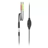 Hama HS-P100 V2 Headset con filo archetto ufficio/call center nero, argento