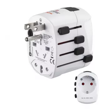 Hama World Travel Pro Adattatore di rete universale bianco