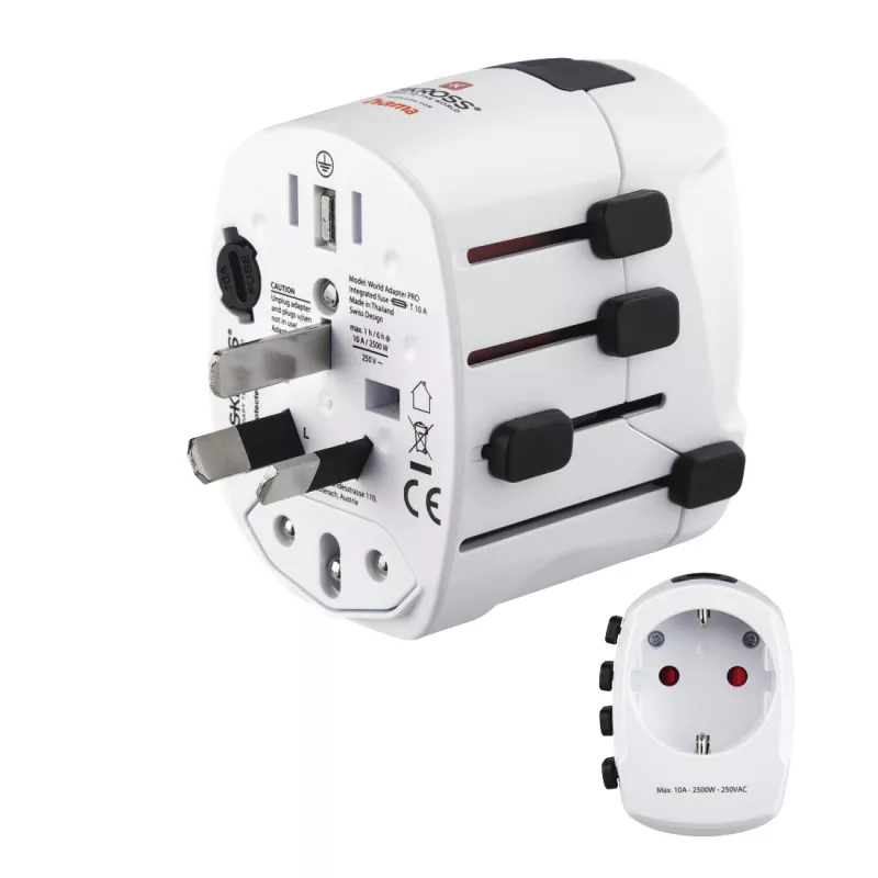 Hama World Travel Pro Adattatore di rete universale bianco