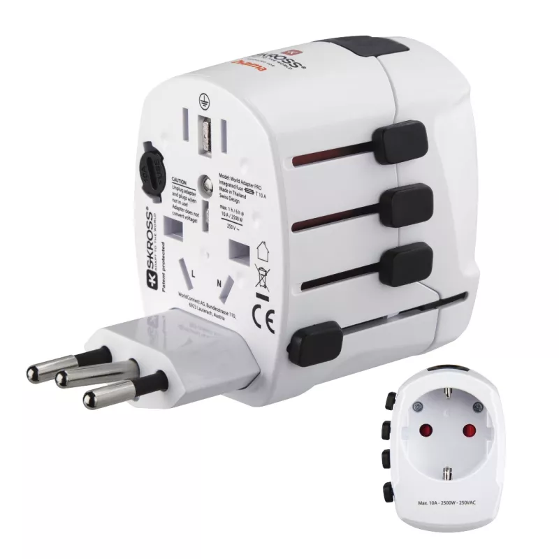 Hama World Travel Pro Adattatore di rete universale bianco