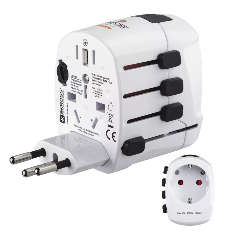 Hama World Travel Pro Adattatore di rete universale bianco