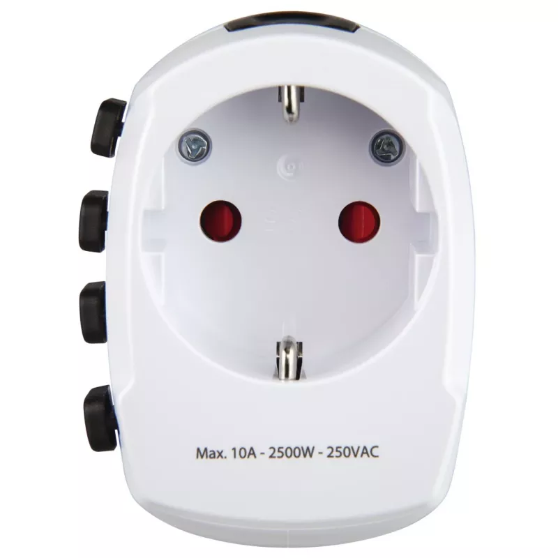 Hama World Travel Pro Adattatore di rete universale bianco