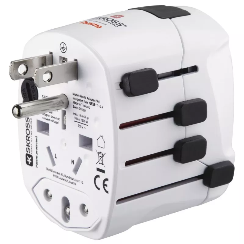 Hama World Travel Pro Adattatore di rete universale bianco