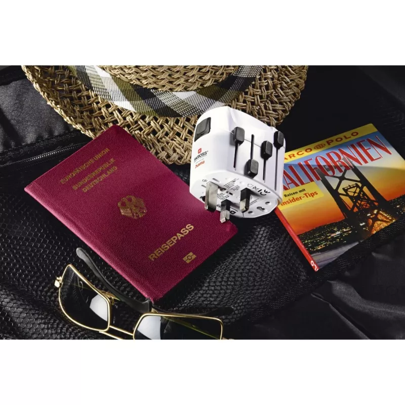 Hama World Travel Pro Adattatore di rete universale bianco