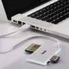 Hama Lettore multischede USB 3.0, SD/microSD/CF/MS, bianco