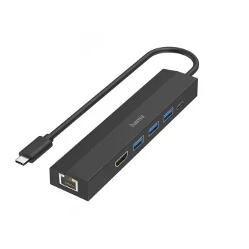 Hama 00200144 hub interfaccia USB 3.2 Gen 1 (3.1 Gen 1) Type-C 5000 Mbit/s nero
