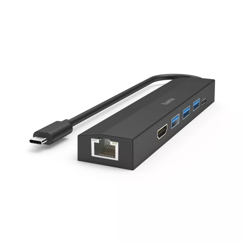 Hama 00200144 hub interfaccia USB 3.2 Gen 1 (3.1 Gen 1) Type-C 5000 Mbit/s nero