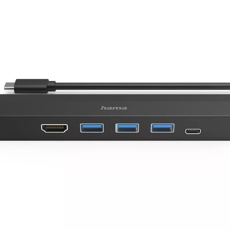 Hama 00200144 hub interfaccia USB 3.2 Gen 1 (3.1 Gen 1) Type-C 5000 Mbit/s nero