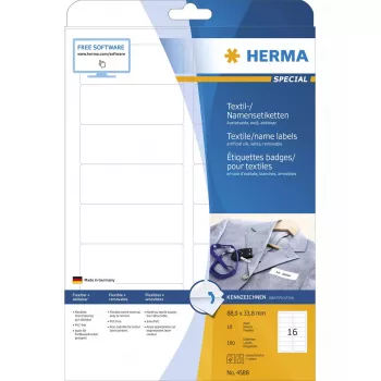 Etichetta autoadesiva HERMA 4588 rettangolo arrotondato rimovibile