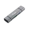 Equip Lettore di schede con hub USB 3.0, OTG, MicroSD (TransFlash), MicroSDHC, SD, SDHC, grigio, CE & RoHS, USB 3.2 Gen 1 (3.1 Gen 1) Type-A/Type-C, 202 mm, 12 mm