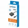 Manhattan Cavo USB-A a HDMI, 1080p@60Hz, converte il segnale USB 3.2 Gen1 (noto anche come USB 3.0) in HDMI, 15 cm, nero, connettore maschio su connettore femmina, tre anni di garanzia