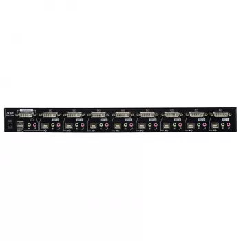 Lindy switch KVM Pro 8 porte DVI-I Single Link, USB 2.0 e audio