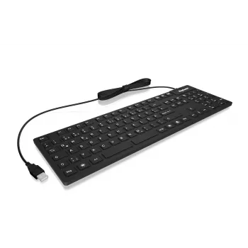 KeySonic KSK-8030 IN (CH) tastiera industriale USB QWERTZ svizzero nero
