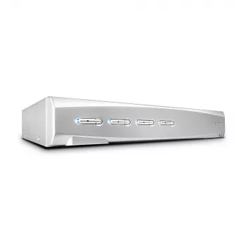 Lindy switch KVM Pro 4 porte USB 2.0, DisplayPort 1.2 con TTU