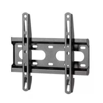 Manhattan staffa a parete per TV e monitor (fissa, ultraflat), per schermi da 23 pollici a 42 pollici, compatibilità VESA: tutte tra 75 x 75 mm e 200 x 200 mm – verificare le dimensioni dei quattro fori di fissaggio sul retro dello schermo per assicurarsi che sia compatibile, max. 45 kg, nero, staffa