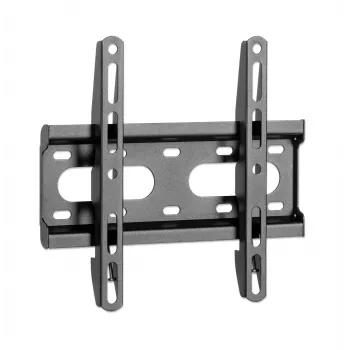 Manhattan staffa a parete per TV e monitor (fissa, ultraflat), per schermi da 23 pollici a 42 pollici, compatibilità VESA: tutte tra 75 x 75 mm e 200 x 200 mm – verificare le dimensioni dei quattro fori di fissaggio sul retro dello schermo per assicurarsi che sia compatibile, max. 45 kg, nero, staffa