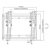 Equip 650408 staffa a parete per TV inclinabile 23 pollici-43 pollici