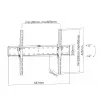 Equip 650332 staffa a parete per TV inclinabile 37 pollici-75 pollici