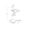 Equip supporto da tavolo per monitor articolato 13 pollici-32 pollici