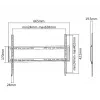 Equip 650333 staffa a parete per TV fissa 37 pollici-75 pollici