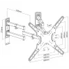 Equip 650328 staffa a parete per TV da angolo full-motion 23 pollici-55 pollici