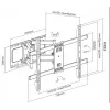 Equip staffa a parete per TV full-motion 37 pollici-80 pollici