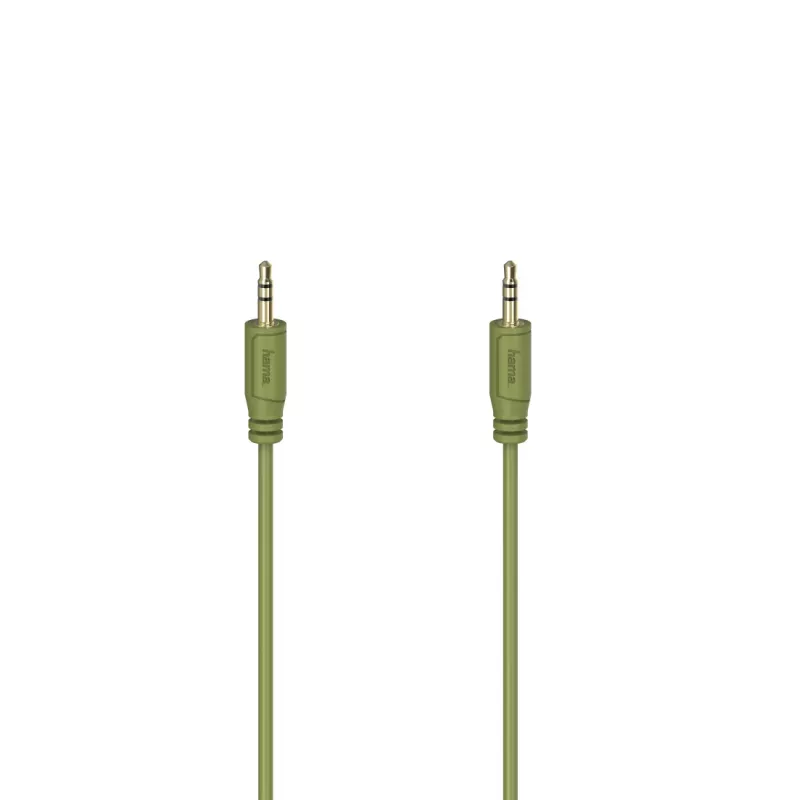 Hama Flexi-slim cavo audio 0,75 m 3,5 mm verde connettore maschio a connettore maschio