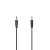 Hama Flexi-slim cavo audio 0,75 m 3,5 mm nero connettore maschio a connettore maschio placcato oro