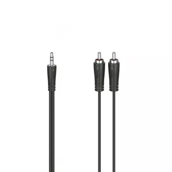 Cavo audio Hama 00205111 3 m 3,5 mm 2 x RCA nero