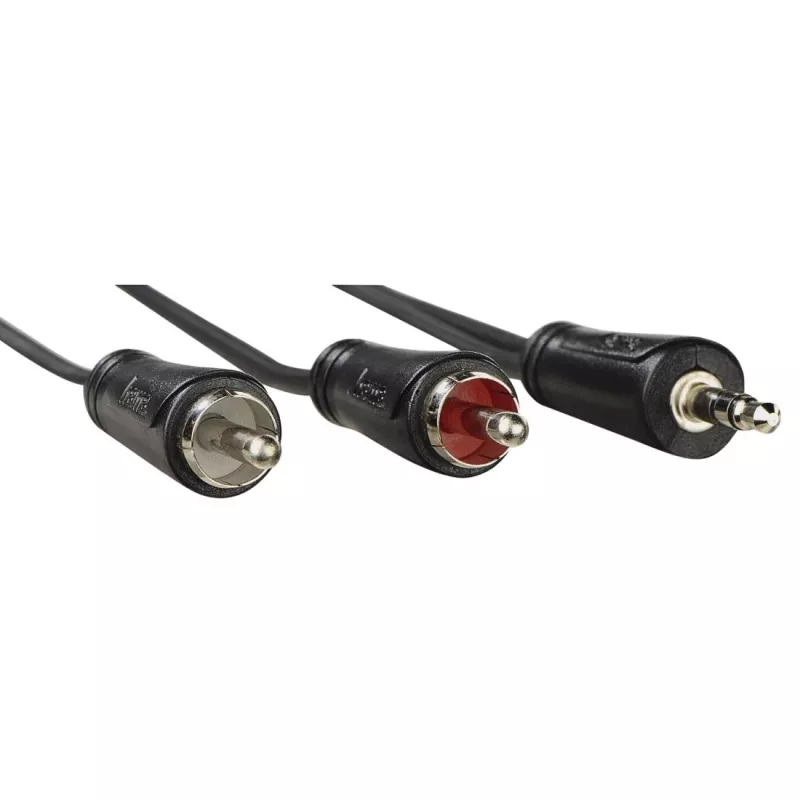 Cavo audio Hama 00205111 3 m 3,5 mm 2 x RCA nero