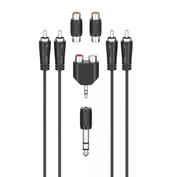 Cavo audio Hama 00205175 2,5 m 2x connettore maschio RCA nero