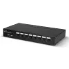 Lindy 39540 switch KVM a 8 porte DisplayPort 1.2, USB 2.0 e audio, 1 utente locale, montabile in rack, nero
