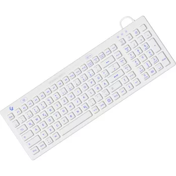 KeySonic KSK-6031INEL-Wh (DE) tastiera industriale USB QWERTZ tedesco bianco