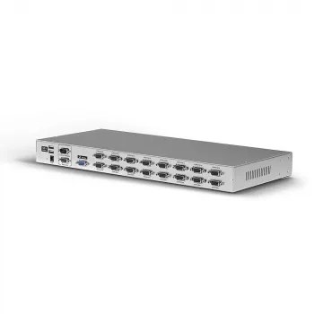 Lindy switch KVM combo VGA e USB 16 porte, montaggio a rack, argento