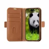 Custodia folio dbramante1928 Copenhagen iPhone 16 tan 3 tasche per carte