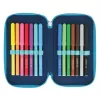 Herlitz TriCase Dip Dye 31 pz. blu turchese poliestere 190x115x70 mm