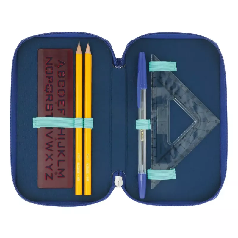 Herlitz TriCase Dip Dye 31 pz. blu turchese poliestere 190x115x70 mm