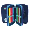 Herlitz TriCase Dip Dye 31 pz. blu turchese poliestere 190x115x70 mm