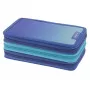 Herlitz TriCase Dip Dye 31 pz. blu turchese poliestere 190x115x70 mm