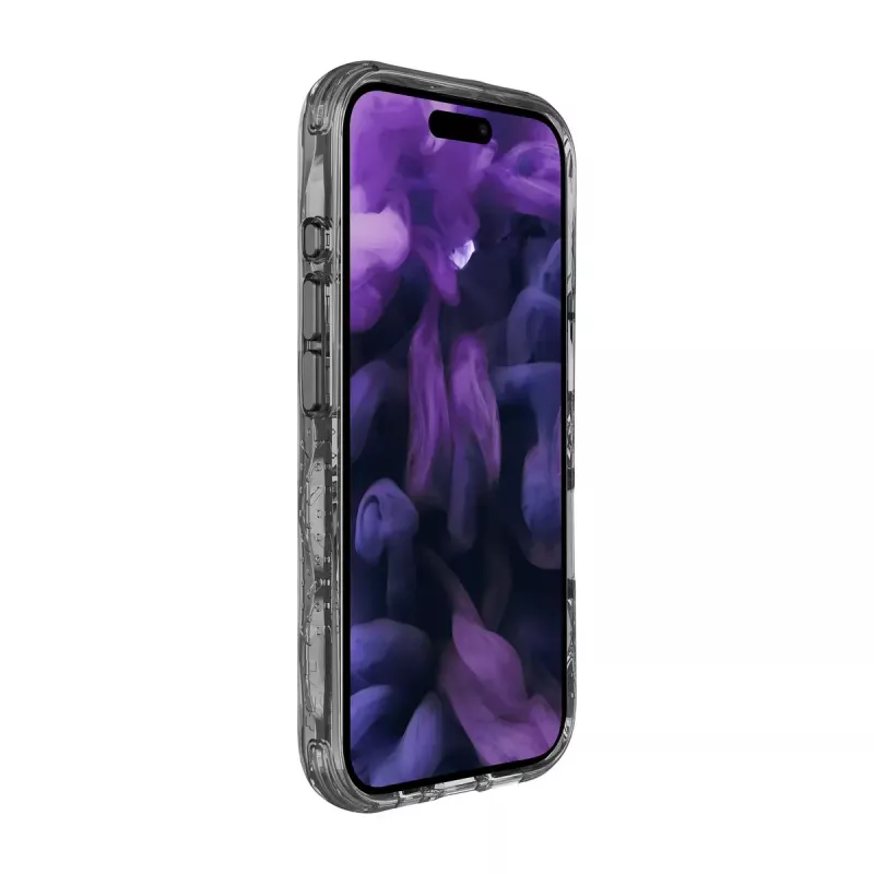 LAUT Crystal Matter X L_IP24B_CMX_UB custodia per iPhone 16 Pro, compatibile con MagSafe, policarbonato/TPU, nera