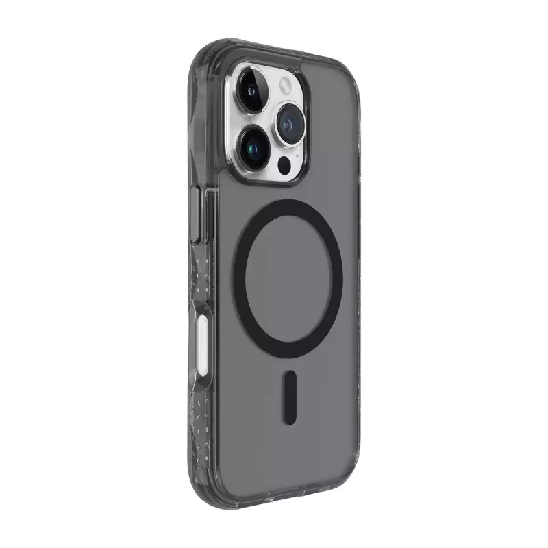 LAUT Crystal Matter X L_IP24B_CMX_UB custodia per iPhone 16 Pro, compatibile con MagSafe, policarbonato/TPU, nera