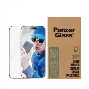PanzerGlass ® pellicola protettiva display iPhone 16 Pro | Ultra-Wide Fit | BULK